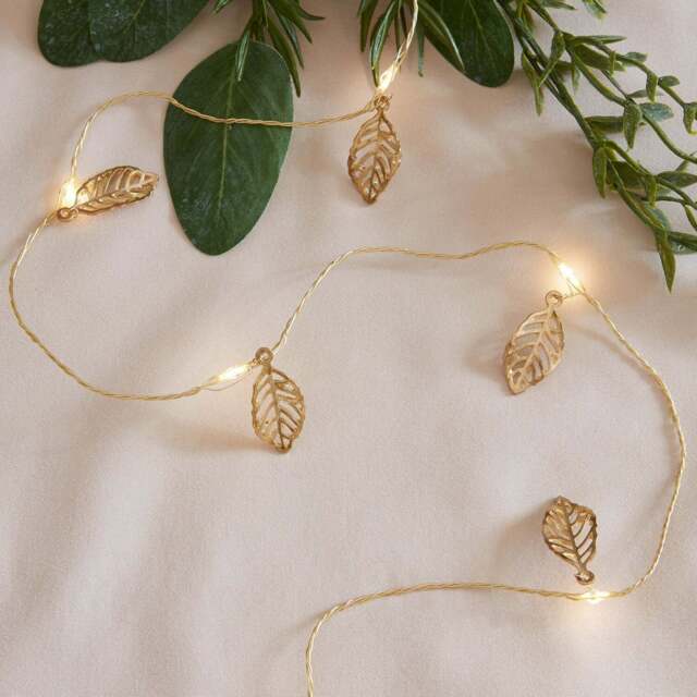 20 Gold Leaf Micro Fairy Lights - image 1