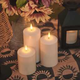 TruGlow® Waterproof Outdoor Candle Trio With Remote Control - thumbnail 1