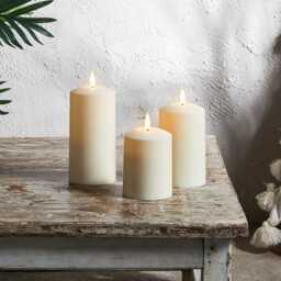 TruGlow® Waterproof Outdoor Candle Trio With Remote Control - thumbnail 2