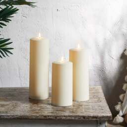 Large TruGlow® Waterproof Outdoor Candle Trio - thumbnail 1