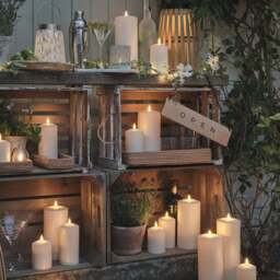 Large TruGlow® Waterproof Outdoor Candle Trio - thumbnail 2
