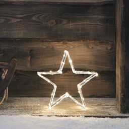 31cm Gold Star Silhouette LED 3D Acrylic Light