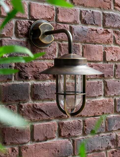 Hanwell Wall Light Antique Brass - image 1