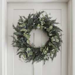 66cm Pre Lit Oversized Berry and Pinecone Christmas Wreath - thumbnail 2