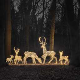 Dual LED Studley XL Light Up Reindeer Family