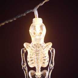10 Skeleton Halloween String Lights - thumbnail 2