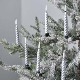 10 Silver TruGlow® LED Christmas Candle Clips with Remote Control - thumbnail 2