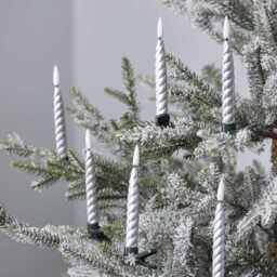 10 Silver TruGlow® LED Christmas Candle Clips with Remote Control - thumbnail 2