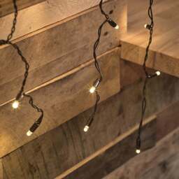 Core Connect 8m x 2m 768 Warm White Connectable Curtain Lights Black Cable - thumbnail 2