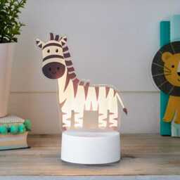 2-in-1 Lion & Zebra USB Children's Light - thumbnail 1