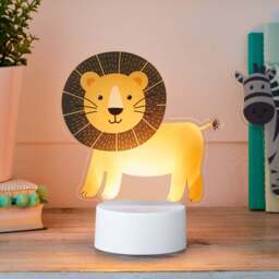2-in-1 Lion & Zebra USB Children's Light - thumbnail 2