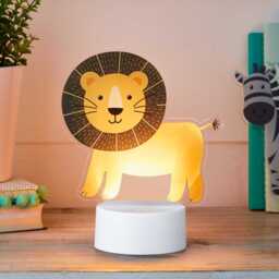 2-in-1 Lion & Zebra USB Children's Light - thumbnail 2