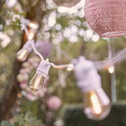 Ultimate Connect 35m 70 Warm White Festoon Lights White Cable