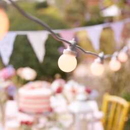 Pro Connect 15m 30 Warm White Connectable Festoon Lights White Cable - thumbnail 2