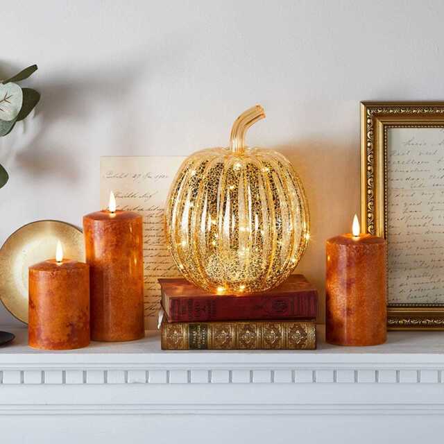 Autumn Candle & Light Up Pumpkin Bundle - image 1
