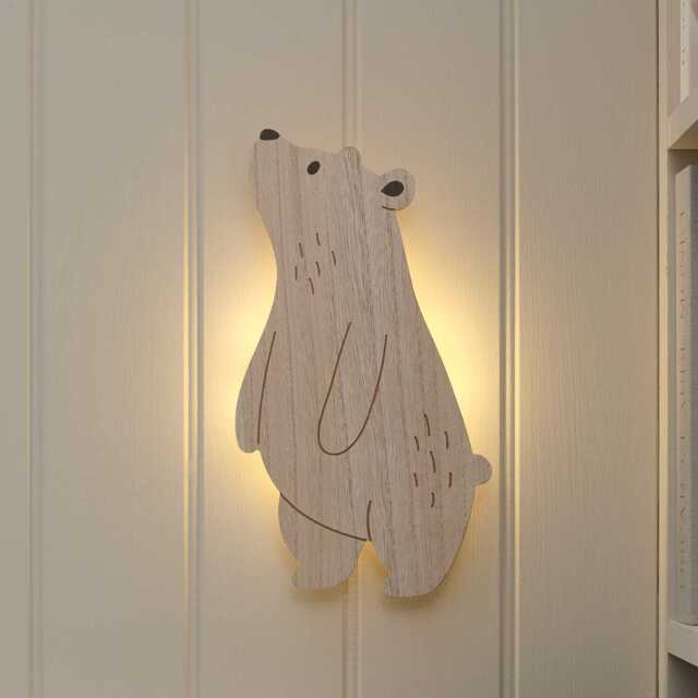 Curious Bear Children's Wall Light - image 1