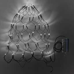 60 White LED Topiary Outdoor Battery Net Light - thumbnail 2