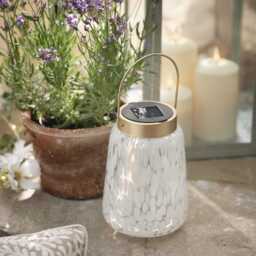 Confetti Glass Solar Lantern - thumbnail 2