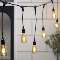 Ingenious Connect 10 Squirrel Cage Bulb Festoon Light Bundle Staggered Drop - thumbnail 1
