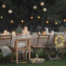 Pro Connect 15m 30 Warm White Connectable Festoon Lights with Clear Cap Black Cable - thumbnail 2