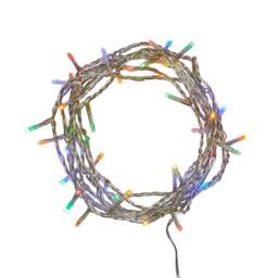 50 Multi Coloured LED Fairy Lights On Clear Cable - thumbnail 2