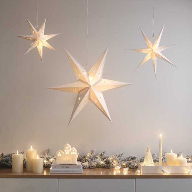 Paper Star Decoration Trio - image 1