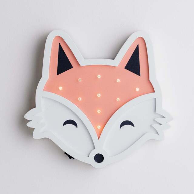 Mr Fox Battery Children's Wall Light - image 1