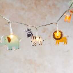 12 Safari Children's Fairy Lights