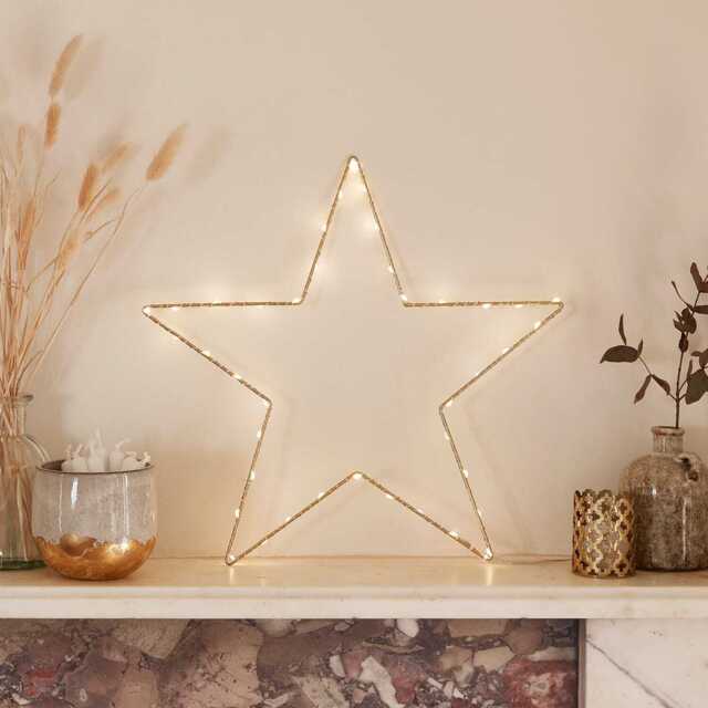 34cm Gold Osby Star Window Light - image 1