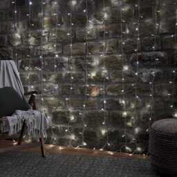 Dual Colour LED Warm White & White Curtain Lights With Remote Control 2m x 2m - thumbnail 2