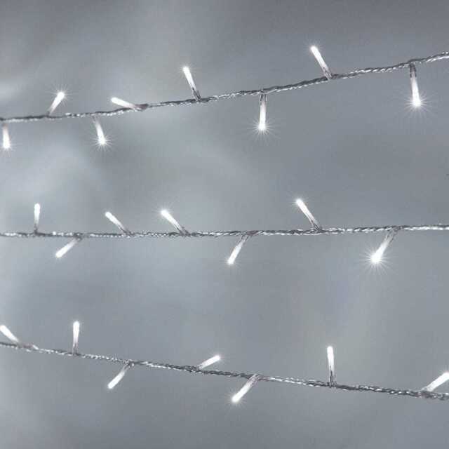 Essential Connect 20m 200 White Connectable Fairy Lights Clear Cable - image 1