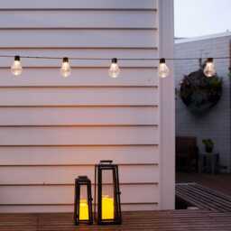 10 Warm White Carnival USB Solar Festoon Lights - thumbnail 2