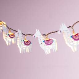 10 Llama Del Rey Battery Children's Fairy Lights - thumbnail 1