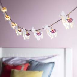 10 Llama Del Rey Battery Children's Fairy Lights - thumbnail 2