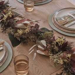 2m Pre Lit Autumn Winter Garland - thumbnail 2