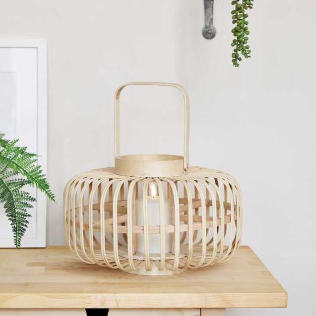 Bamboo Garden Lantern with TruGlow® Candle - image 1