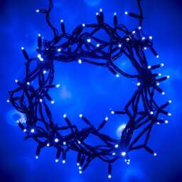 Core Connect 20m 200 Blue Connectable Fairy Lights Green Cable - thumbnail 2