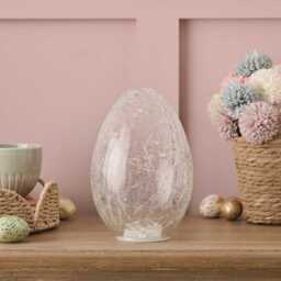 Crackle Glass Easter Egg Light - thumbnail 2