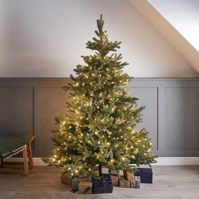 300 Warm White LED Micro Christmas Tree Lights - image 1