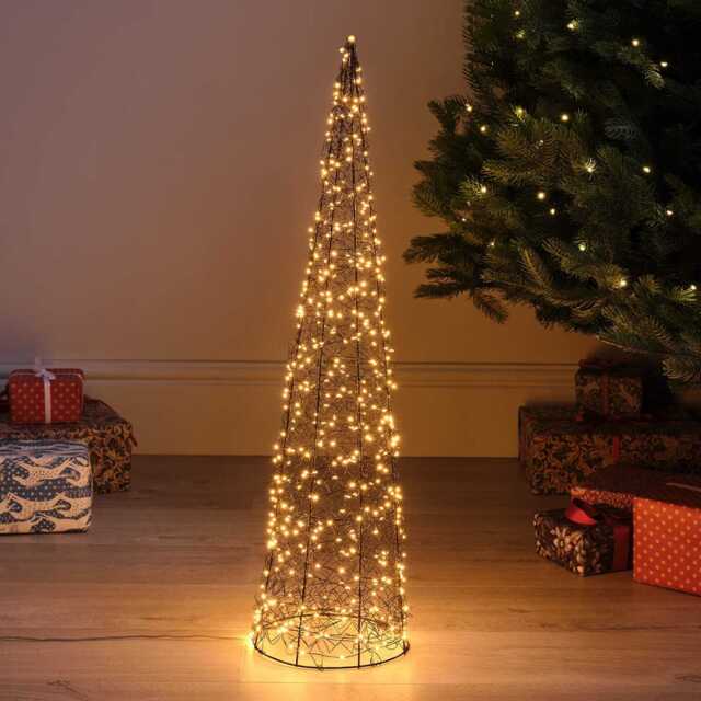 80cm Warm White Micro LED Wire Cone - image 1