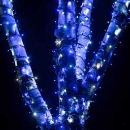 Pro Connect 35m 350 Blue & White Connectable String Lights Black Cable - thumbnail 2