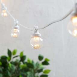 Pro Connect 40m 80 Warm White Connectable Festoon Lights Clear Cap WhiteCable - thumbnail 2