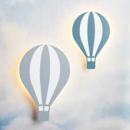 Hot Air Balloon Children's Wall Light Duo