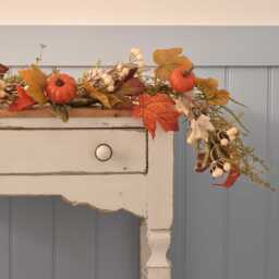 1.5m Pre Lit Pumpkin Lane Autumn Garland - thumbnail 2
