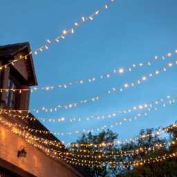 800 Dual LED String Lights Clear Cable