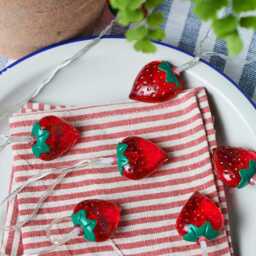 Battery Operated Strawberry String Lights - thumbnail 2