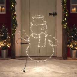 Waving Snowman LED Stake Light - thumbnail 1