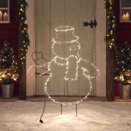 Waving Snowman LED Stake Light - thumbnail 2