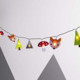 16 Felt Woodland Battery Children's Fairy Lights - thumbnail 1