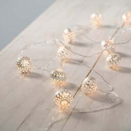 10 Silver Mini Maroq Battery Fairy Lights - thumbnail 2